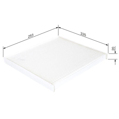 Filter Innenraumluft Bosch 1987432269 f&uuml;r Gmc Chevrolet Hyundai Kia