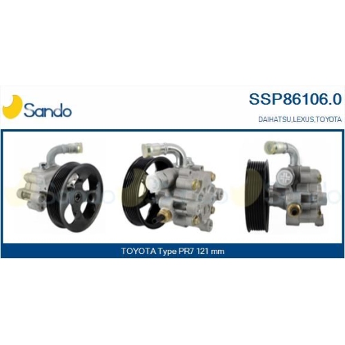 Hydraulikpumpe Lenkung Sando SSP86106.0 f&uuml;r Toyota