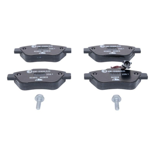 Bremsbelagsatz Scheibenbremse Ate 13-0460-3818-2 f&uuml;r Citro&euml;n Fiat Peugeot
