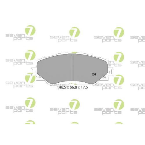 Bremsbelagsatz Scheibenbremse 7 Seven Parts SVP24460 für Lexus Toyota