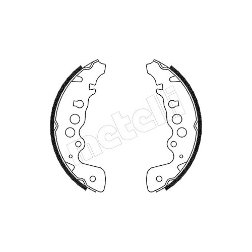 Brake Shoe Set Metelli 53-0401 for Mazda Suzuki Rear Axle