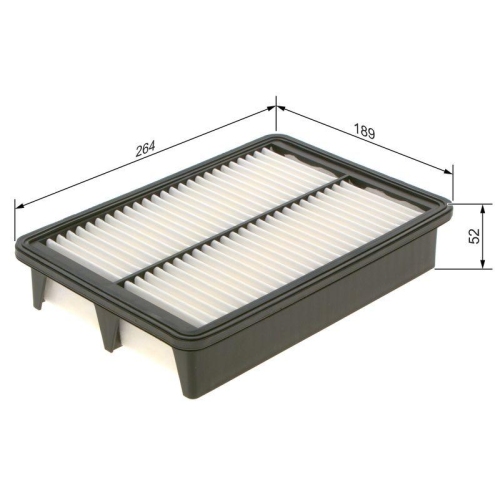 Luftfilter Bosch F026400587 f&uuml;r Hyundai