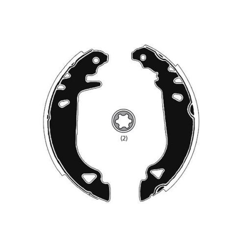 Brake Shoe Set Raicam RA24780 for Fiat Lancia