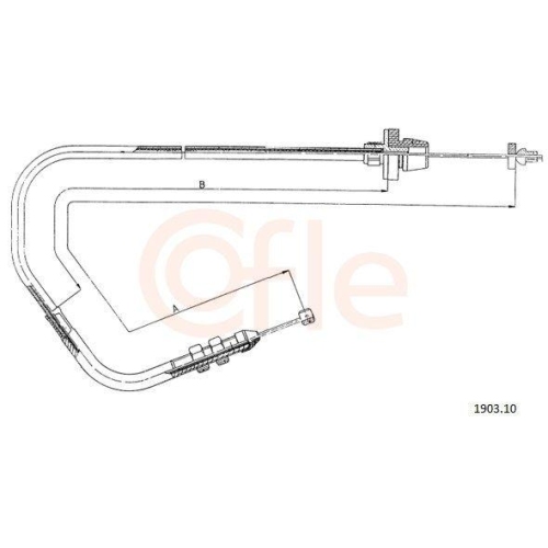 Gaszug Cofle 1903.10 für Fiat Lancia