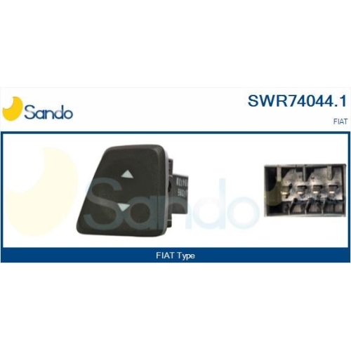 Schalter Fensterheber Sando SWR74044.1 für Fiat Vorne Rechts