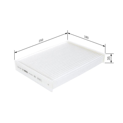 Filter Innenraumluft Bosch 1987435010 f&uuml;r Nissan Renault Dacia