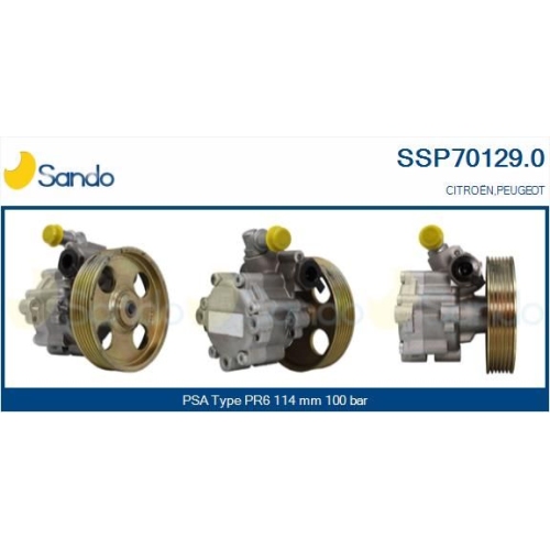 Hydraulikpumpe Lenkung Sando SSP70129.0 f&uuml;r Citro&euml;n/peugeot