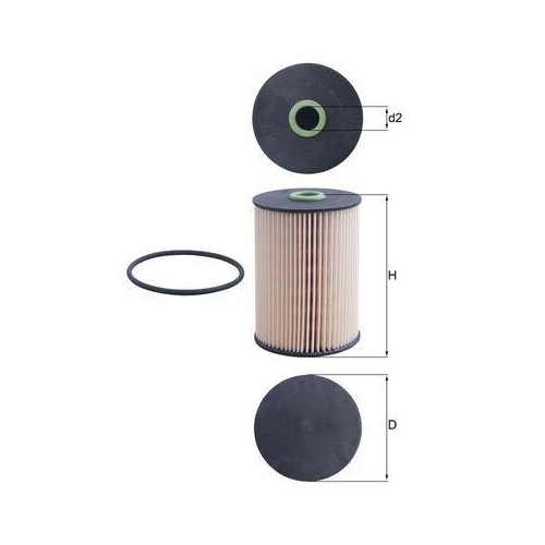 Kraftstofffilter Mahle KX 228D f&uuml;r Audi Seat Skoda VW Cupra