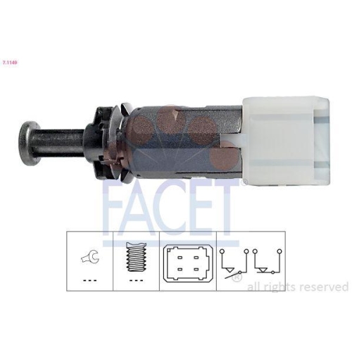 Bremslichtschalter Facet 7.1149 Made In Italy - Oe Equivalent für Mitsubishi