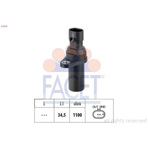 Impulsgeber Kurbelwelle Facet 9.0378 Made In Italy - Oe Equivalent für Chrysler