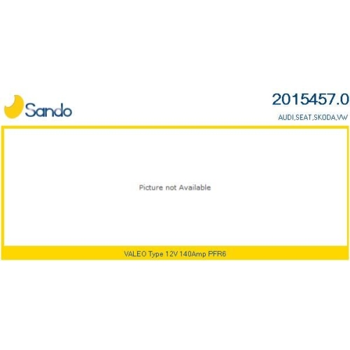 Generator Sando 2015457.0 f&uuml;r Vag F&uuml;r Fahrzeuge Mit Start-stopp-funktion