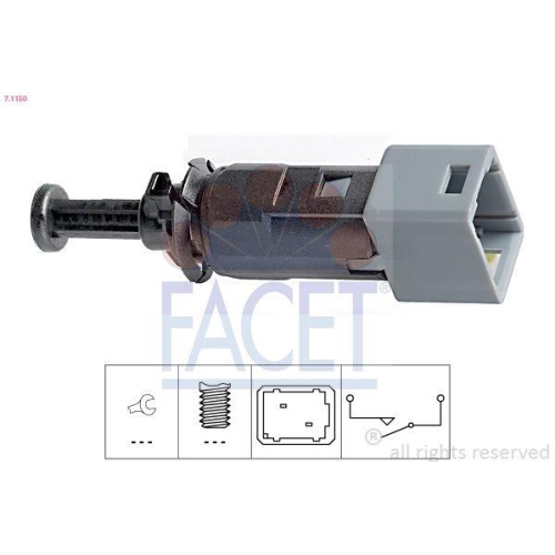 Bremslichtschalter Facet 7.1150 Made In Italy - Oe Equivalent f&uuml;r Mitsubishi