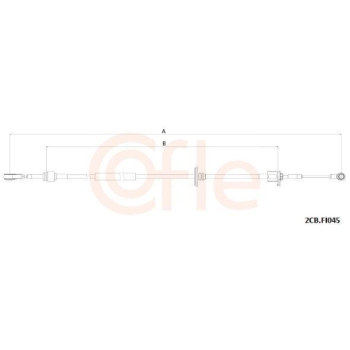 Seilzug Schaltgetriebe Cofle 2CB.FI045 f&uuml;r Fiat Lancia