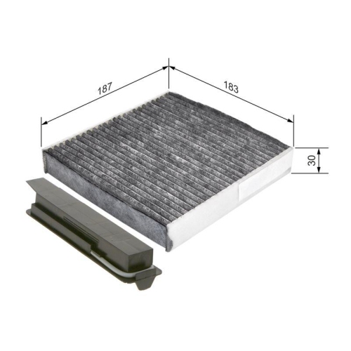 Filter Innenraumluft Bosch 1987435501 für Renault Dacia