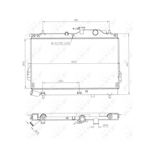 K&uuml;hler Motork&uuml;hlung Nrf 53364 f&uuml;r Hyundai