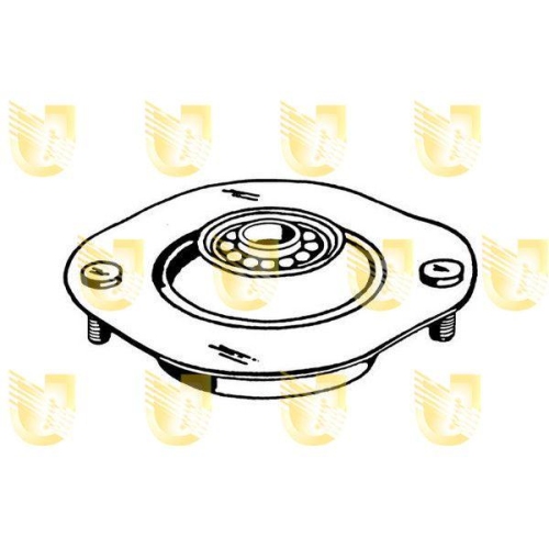 Federbeinst&uuml;tzlager Unigom 391117 f&uuml;r Opel Vorderachse Links Vorderachse Rechts