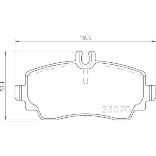 Bremsbelagsatz Scheibenbremse Brembo P50047 Prime Line f&uuml;r Mercedes Benz