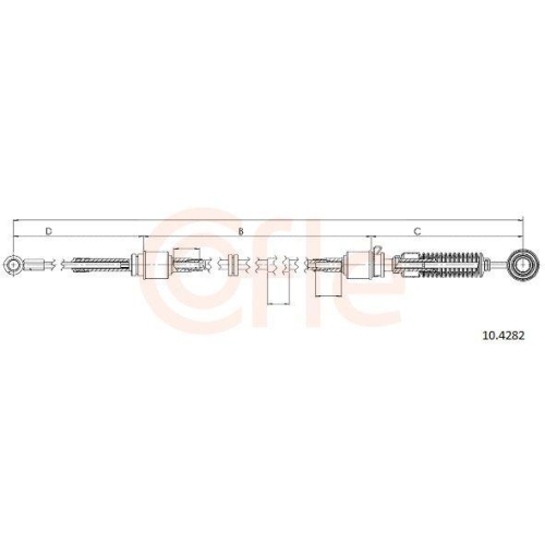 Seilzug Schaltgetriebe Cofle 10.4282 f&uuml;r Bmw