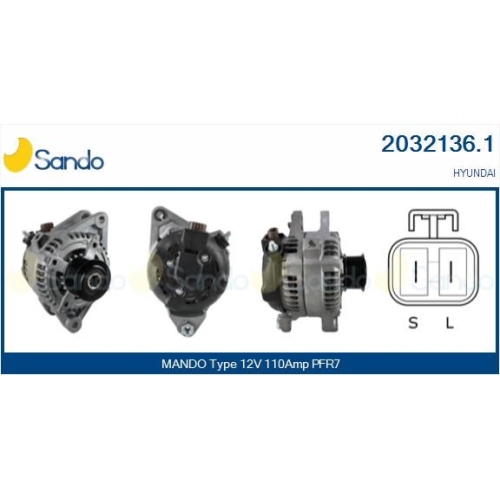 Generator Sando 2032136.1 f&uuml;r Hyundai
