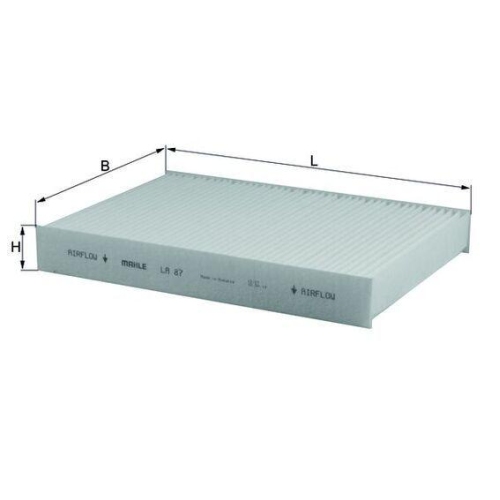Filter Innenraumluft Mahle LA 87 f&uuml;r Nissan Renault