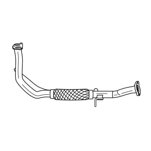 Abgasrohr Sigam 13178 f&uuml;r Fiat Vorne
