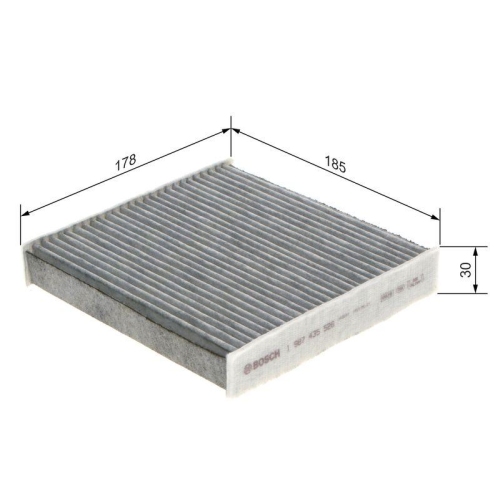 Filter Innenraumluft Bosch 1987435526 für Citroën Daihatsu Peugeot