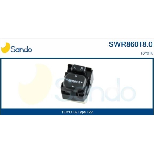 Schalter Fensterheber Sando SWR86018.0 f&uuml;r Toyota Fahrerseitig