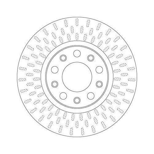 Bremsscheibe Trw DF6450 f&uuml;r Alfa Romeo Fiat Jeep Vorderachse