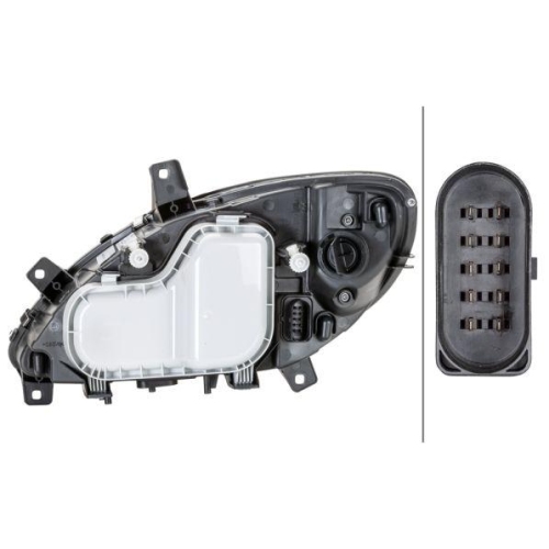 Hauptscheinwerfer Hella 1EG 246 041-021 f&uuml;r Mercedes Benz Mercedes Benz Rechts