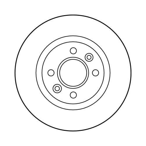 Bremsscheibe Trw DF1017 f&uuml;r Renault Vorderachse