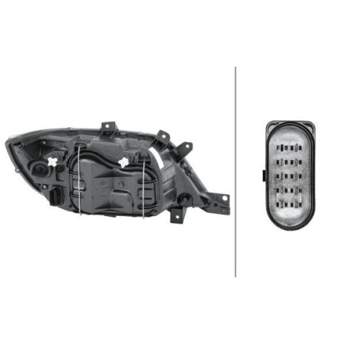 Hauptscheinwerfer Hella 1EH 008 010-011 für Mercedes Benz Mercedes Benz Links