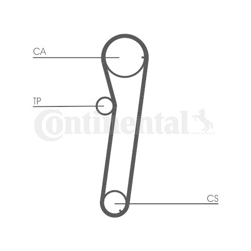 Zahnriemen Continental Ctam CT740 f&uuml;r Daihatsu