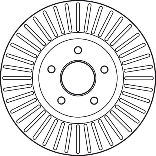 Bremsscheibe Trw DF6019S Trw Single f&uuml;r Ford Vorderachse