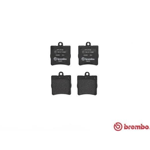 Bremsbelagsatz Scheibenbremse Brembo P50072 Prime Line f&uuml;r Mercedes Benz