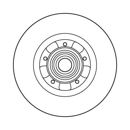 Bremsscheibe Trw DF6043BS Trw Single f&uuml;r Renault Hinterachse Vorderachse Links