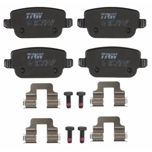 Bremsbelagsatz Scheibenbremse Trw GDB1732 Cotec f&uuml;r Volvo Ford Hinterachse