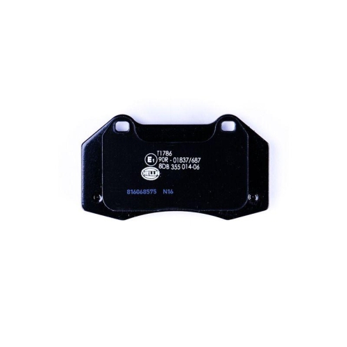 Bremsbelagsatz Scheibenbremse Hella 8DB 355 014-061 f&uuml;r Alfa Romeo Fiat Ferrari