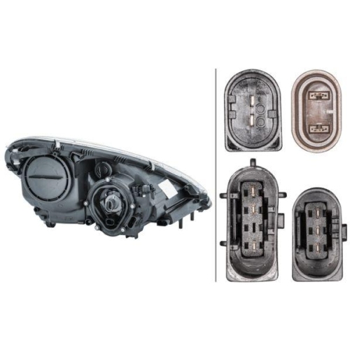 Hauptscheinwerfer Hella 1EL 008 361-611 f&uuml;r Mercedes Benz Mercedes Benz Links