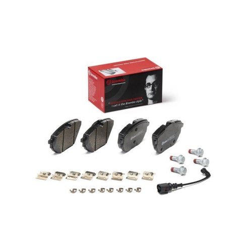 Bremsbelagsatz Scheibenbremse Brembo P85187 Prime Line f&uuml;r VW Vorderachse