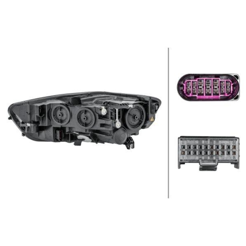 Hauptscheinwerfer Hella 1EL 012 976-021 f&uuml;r Audi Audi (faw) Rechts