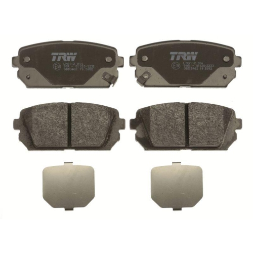 Bremsbelagsatz Scheibenbremse Trw GDB3462 Cotec f&uuml;r Hyundai Kia Hinterachse