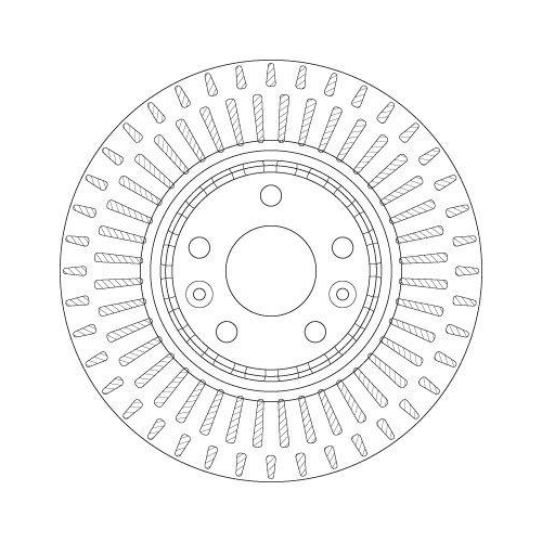 Bremsscheibe Trw DF6208S Trw Single f&uuml;r Renault Vorderachse