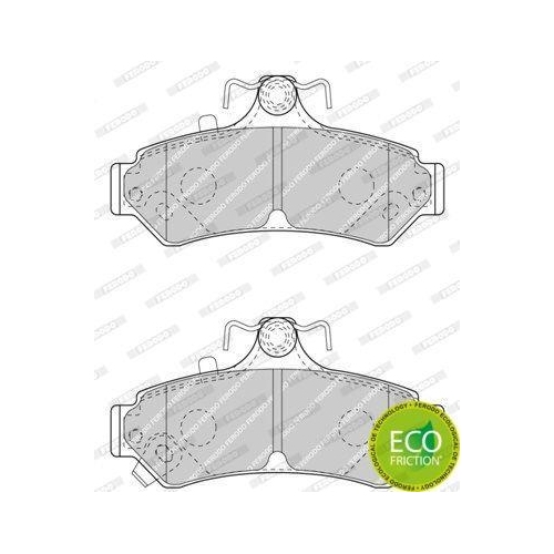 Bremsbelagsatz Scheibenbremse Ferodo FDB4457 Premier Eco Friction f&uuml;r Toyota