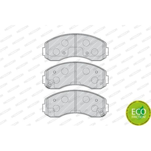 Bremsbelagsatz Scheibenbremse Ferodo FDB4567 Premier Eco Friction f&uuml;r Kia