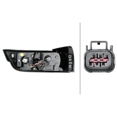 Heckleuchte Hella 2SK 010 563-221 f&uuml;r Land Rover Rechts