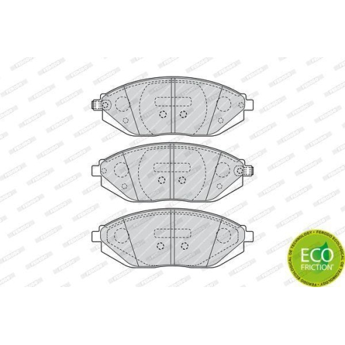 Brake Pad Set Disc Brake Ferodo FDB4669 Premier Eco Friction for Chevrolet