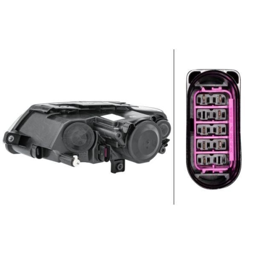 Hauptscheinwerfer Hella 1EL 247 014-021 f&uuml;r VW Rechts