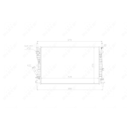 K&uuml;hler Motork&uuml;hlung Nrf 53743 f&uuml;r Ford