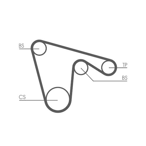 Zahnriemen Continental Ctam CT970 f&uuml;r Alfa Romeo Fiat Lancia