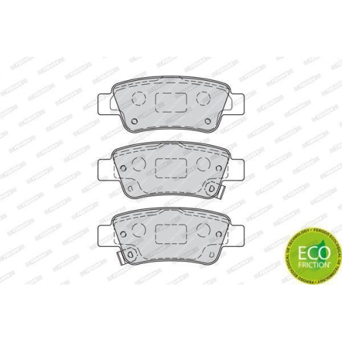 Bremsbelagsatz Scheibenbremse Ferodo FDB4233 Premier Eco Friction f&uuml;r Honda